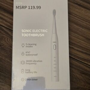 DMES New Sealed Sonic Electric Toothbrush DY-640 White 5‎ Modes IPX7 38000 VPM
